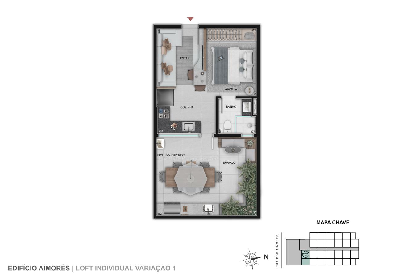 Loft Individual variação 1